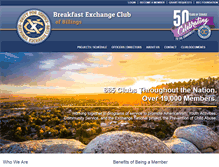 Tablet Screenshot of breakfastexchangeclub.org
